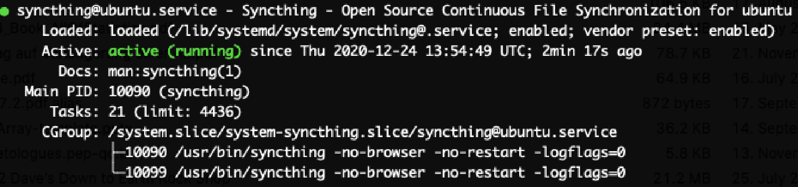 ubuntu syncthing